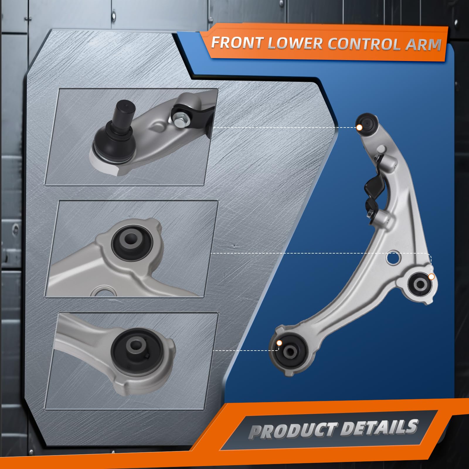 Amazon.com: KEYOOG 2Pc Set K620195 K620196 Front Lower Control Arm